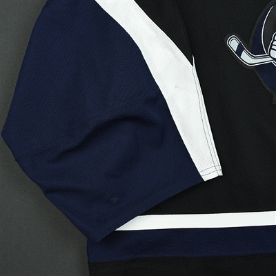 Alex Sakellaropoulos - Jacksonville Icemen - 2017-18 Regular Season Game-Worn Black Jersey 