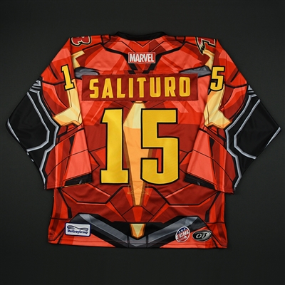 Dante Salituro - Rapid City Rush - 2017-18 MARVEL Super Hero Night - Game-Issued Jersey 