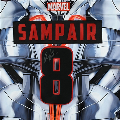 Charlie Sampair - Tulsa Oilers - 2017-18 MARVEL Ultron Super Hero Night - Game-Worn Autographed 1st Period Only Jersey
