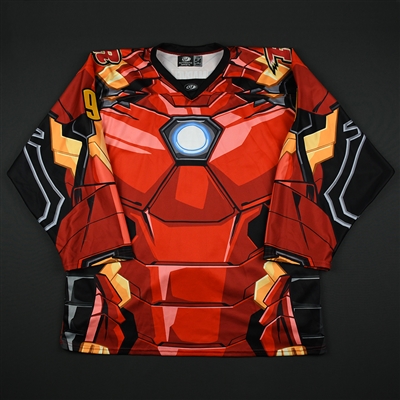 Brayden Sherbinin - Rapid City Rush - 2017-18 MARVEL Super Hero Night - Game-Worn Autographed Jersey 
