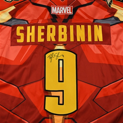 Brayden Sherbinin - Rapid City Rush - 2017-18 MARVEL Super Hero Night - Game-Worn Autographed Jersey 