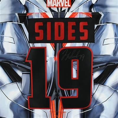Joey Sides - Tulsa Oilers - 2017-18 MARVEL Ultron Super Hero Night - Game-Worn Autographed 1st Period Only Jersey w/A