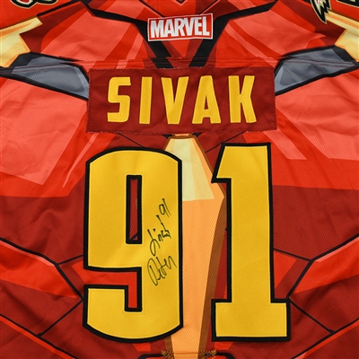 Peter Sivak - Rapid City Rush - 2017-18 MARVEL Super Hero Night - Game-Worn Autographed Jersey w/A