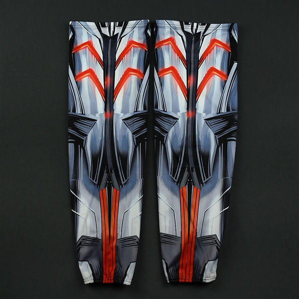 Conor Riley - Adirondack Thunder - 2017-18 MARVEL Super Hero Night - Game-Worn Socks