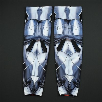 Dylan Hubbs - Tulsa Oilers - 2017-18 MARVEL Ultron Super Hero Night - Game-Worn Socks