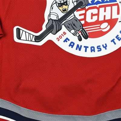 Justin Taylor - Kalamazoo Wings - 2018 Fantasy Team Skater - Game-Worn Autographed Jersey w/A - Worn Mar. 4, 2018