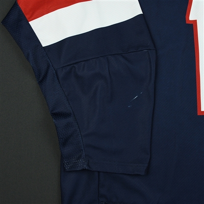 Alex Turcotte - 2018 U.S. National Under-18 IIHF Men's World Championship - Game-Worn Blue Jersey