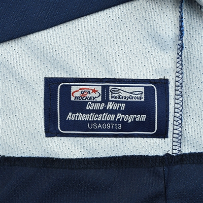 Alex Turcotte - 2018 U.S. National Under-18 IIHF Men's World Championship - Game-Worn Blue Jersey