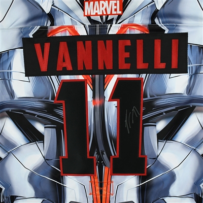 Tommy Vannelli - Tulsa Oilers - 2017-18 MARVEL Ultron Super Hero Night - Game-Worn Autographed 1st Period Only Jersey