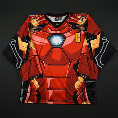 Riley Wesselowski - Rapid City Rush - 2017-18 MARVEL Super Hero Night - Game-Issued Jersey w/C