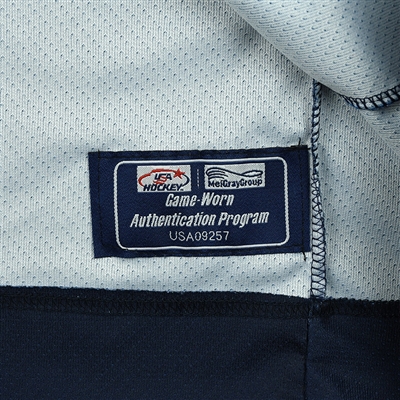 Bode Wilde - 2018 U.S. National Under-18 IIHF Men's World Championship - Game-Worn Blue Jersey
