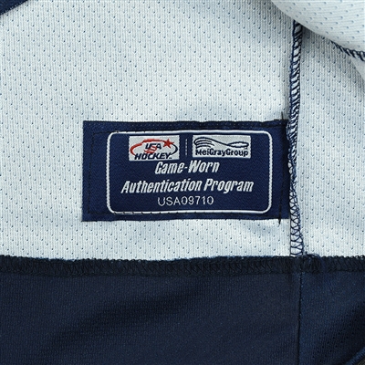Jake Wise - 2018 U.S. National Under-18 IIHF Men's World Championship - Game-Worn Blue Jersey