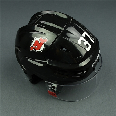 Pavel Zacha - New Jersey Devils - Game-Worn Helmet - 2017-18 NHL Regular Season and Stanley Cup Playoffs
