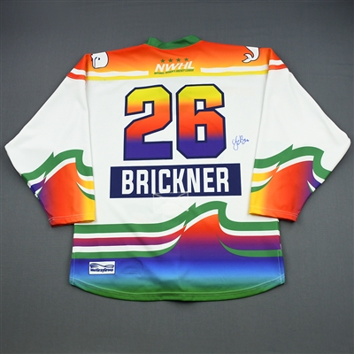 Jordan Brickner - Connecticut Whale - Game-Worn You Can Play Autographed Jersey - Feb. 25, 2019