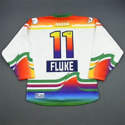 Emily Fluke - Connecticut Whale - Game-Worn You Can Play Autographed Jersey w/C - Feb. 25, 2019