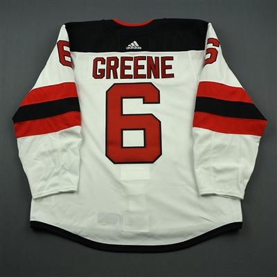 Andy Greene - New Jersey Devils - 2018 Hockey Hall of Fame Game - Game-Worn 2nd & 3rd Period Only Jersey w/C - November 9