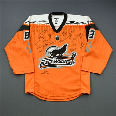 New England Black Wolves - Right To Play - Team-Issued Autographed Jersey - 2018-19 Season