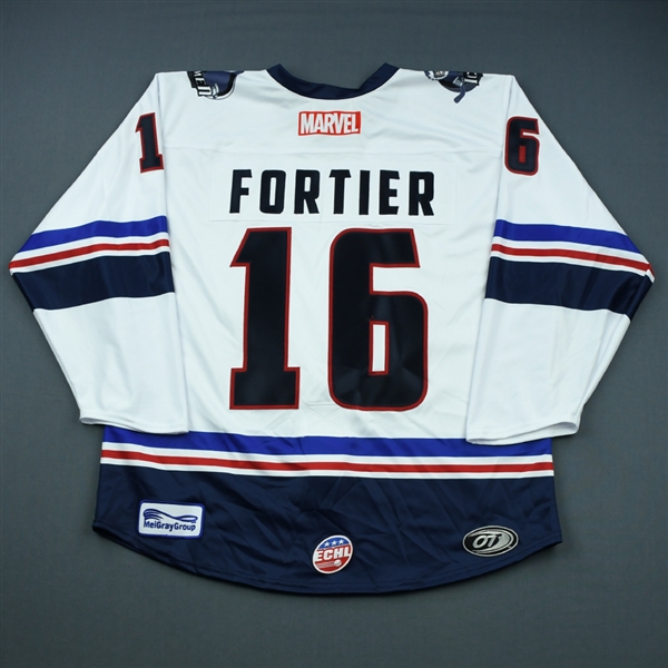 Maxime Fortier - Jacksonville Icemen - 2018-19 MARVEL Super Hero Night - Game-Issued Jersey 