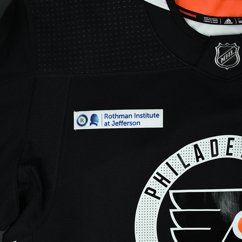 Lot Detail - Ivan Provorov - 17-18 - Philadelphia Flyers - Black Practice  Jersey w/ Rothman Institute Patch