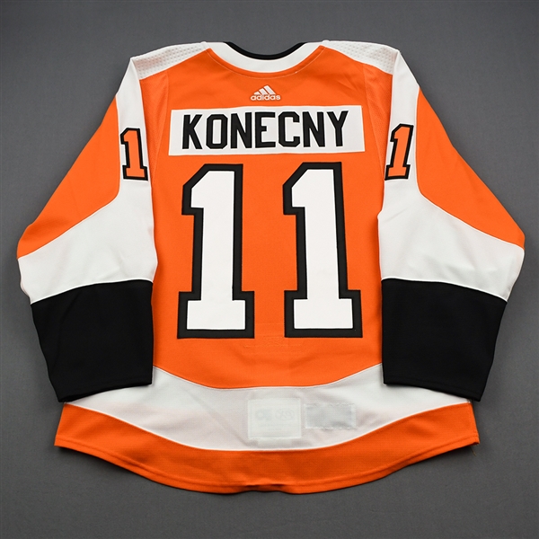 Travis Konecny - 2019 NHL Global Series Game-Worn Jersey