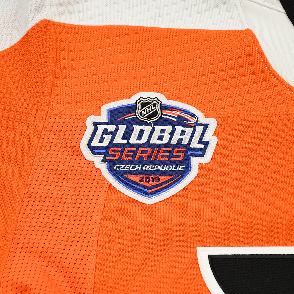 Oskar Lindblom Global Series Period 1 game worn jersey : r/hockeyjerseys
