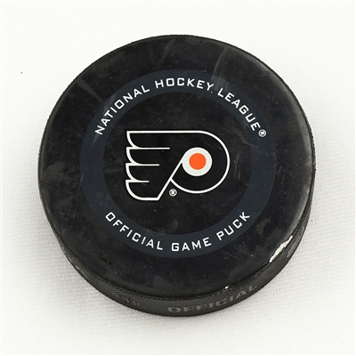 Oskar Lindblom - Philadelphia Flyers - October 21, 2019 vs. Vegas Golden Knights (Flyers Logo)