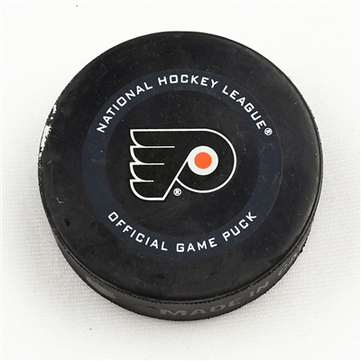 Travis Konecny - Philadelphia Flyers - October 26, 2019 vs. Columbus Blue Jackets (Flyers Logo)
