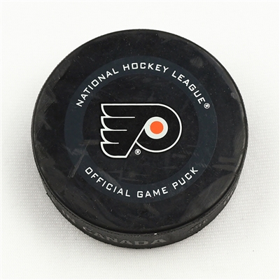 Boone Jenner - Columbus Blue Jackets - October 26, 2019 vs. Philadelphia Flyers (Flyers Logo)