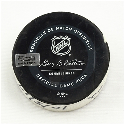 Tyler Bertuzzi - Detroit Red Wings - October 5, 2019 vs. Nashville Predators (Predators Logo)
