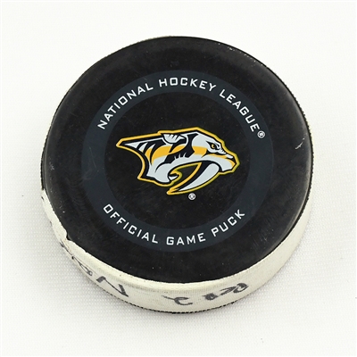 Ryan Ellis (Assist - Matt Duchene 1st Point as a Predator) - Nashville Predators - October 3, 2019 vs. Minnesota Wild (Predators Logo) 