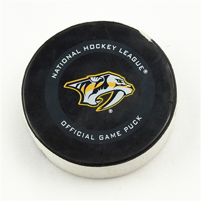 Filip Forsberg - Nashville Predators - October 3, 2019 vs. Minnesota Wild (Predators Logo)
