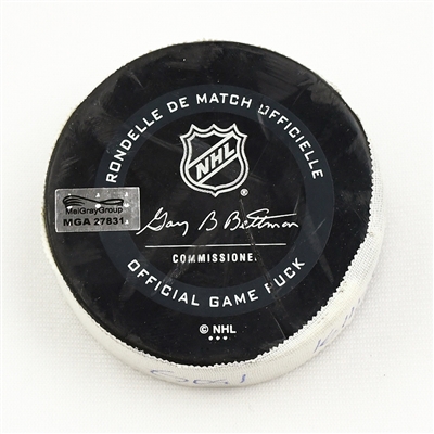 Clayton Keller - Arizona Coyotes - October 25, 2019 vs. New Jersey Devils (Devils Logo)