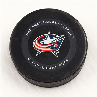 Cam Fowler - Anaheim Ducks - October 11, 2019 vs. Columbus Blue Jackets (Blue Jackets Logo)