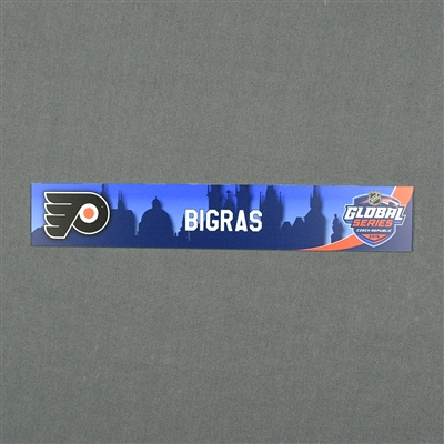 Chris Bigras - 2019 NHL Global Series Locker Room Nameplate - Game-Issued