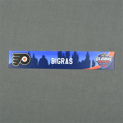 Chris Bigras - 2019 NHL Global Series Locker Room Nameplate - Game-Issued