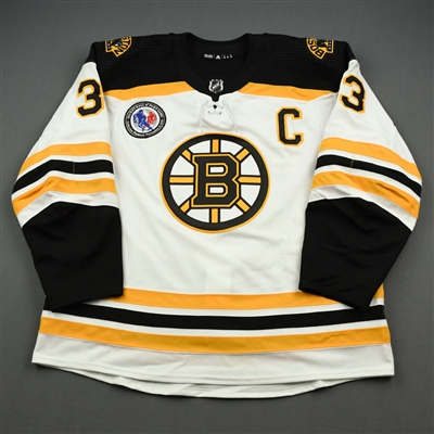 Zdeno Chara - 2019 Hockey Hall of Fame Game - Game-Worn Jersey w/C (Warm-up Only)  - November 15