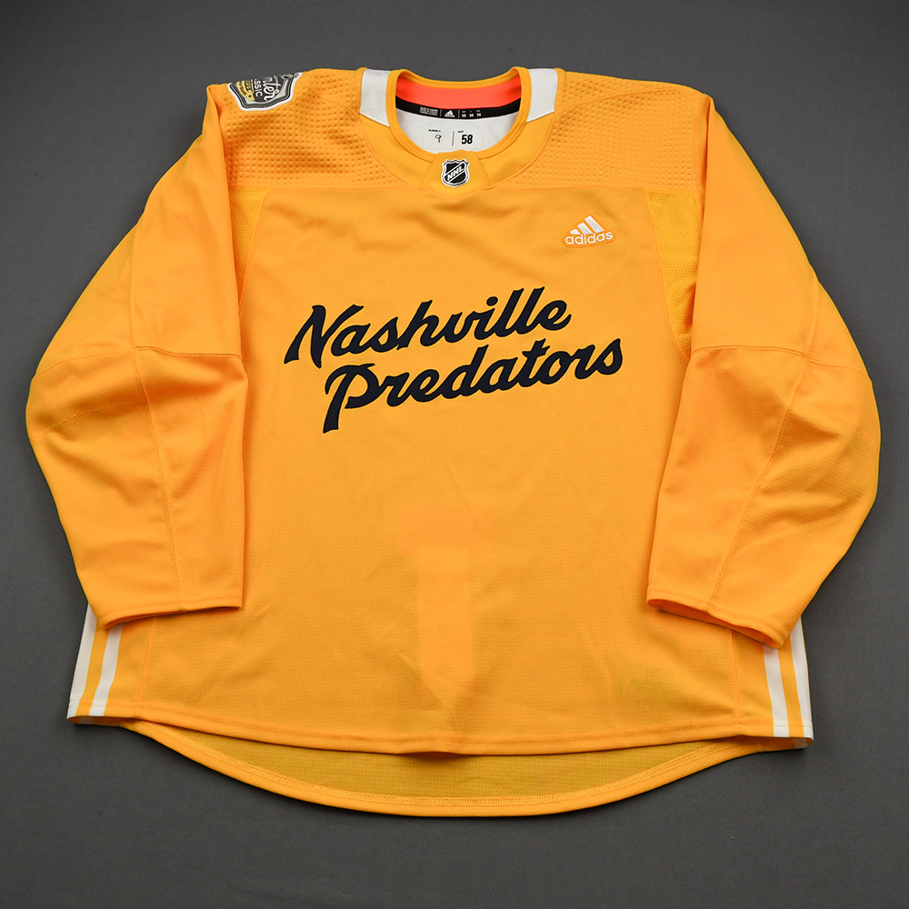 Filip Forsberg Nashville Predators Game-Used 2020 NHL Winter Classic Jersey  - Worn During First Period - NHL Auctions