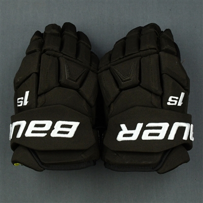David Pastrnak - 2019 Winter Classic Game-Worn Gloves