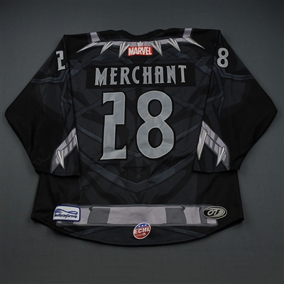 Will Merchant - Black Panther - 2018-19 MARVEL Super Hero Night - Game-Worn Jersey and Socks