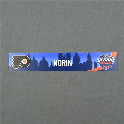 Samuel Morin - 2019 NHL Global Series Locker Room Nameplate Game-Issued