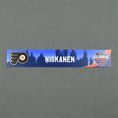 Matt Niskanen - 2019 NHL Global Series Locker Room Nameplate Game-Issued
