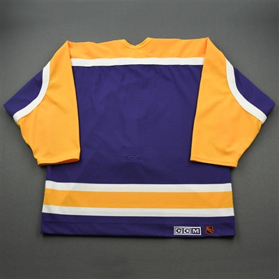 Los Angeles Kings - Purple Vintage Jersey w/ 'V' Patch AirKnit Material, Size 56