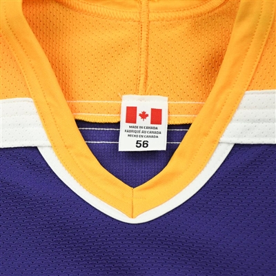Los Angeles Kings - Purple Vintage Jersey w/ 'V' Patch AirKnit Material, Size 56