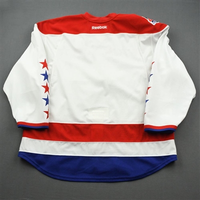 Washington Capitals - Third - White w/ Stars - RBK Edge Version 2.0 - Reebok Wordmark Logo, 40th Patch, Size 58+ 