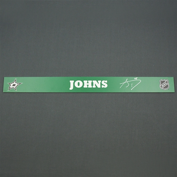 Stephen Johns - Dallas Stars - Autographed Name Plate