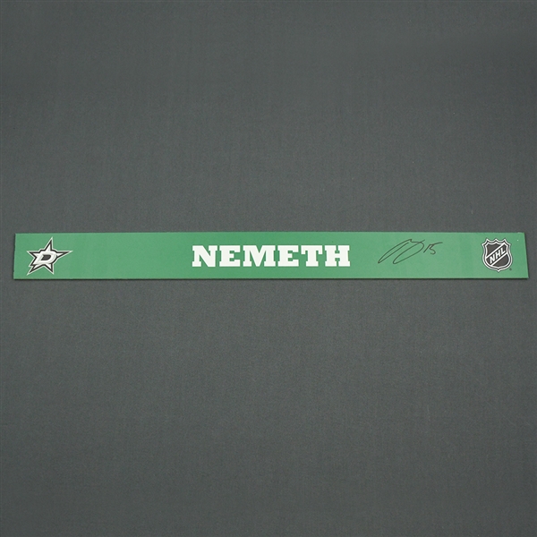 Patrik Nemeth - Dallas Stars - Autographed Name Plate
