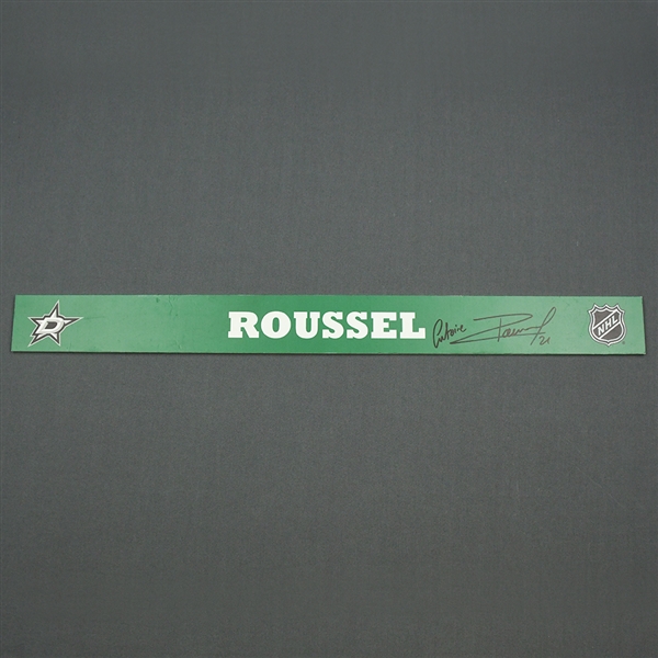 Antoine Roussel - Dallas Stars - Autographed Name Plate