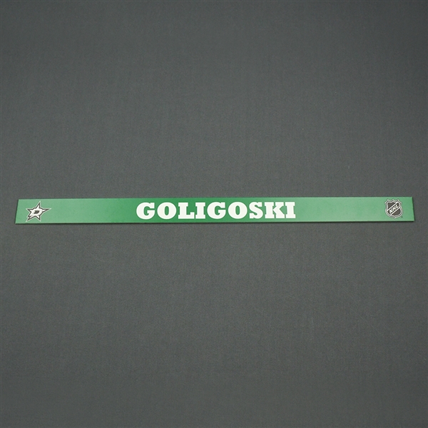 Alex Goligoski - Dallas Stars - Name Plate