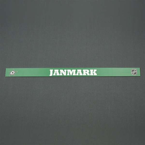 Mattias Janmark - Dallas Stars - Name Plate