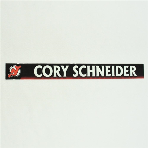 Cory Schneider - New Jersey Devils Locker Room Nameplate  